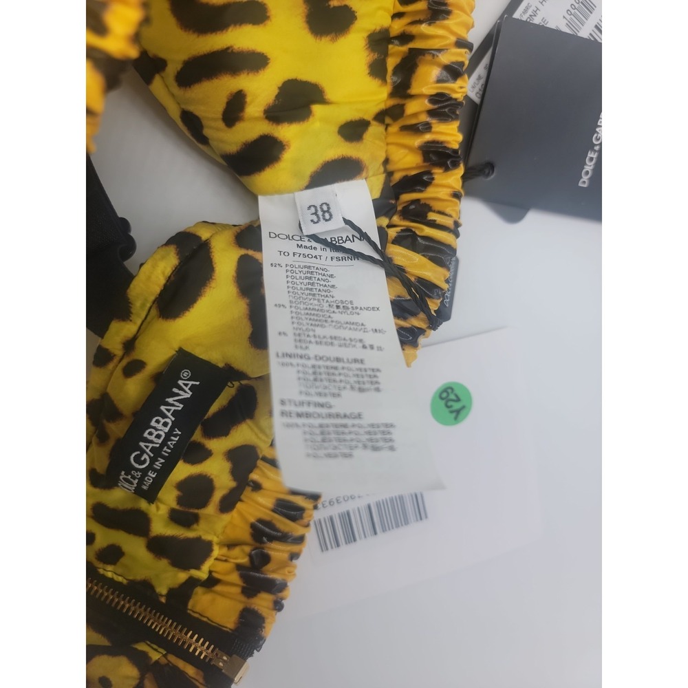 Women's Dolce & Gabbana Sexy Leopard Print Crop Top Bralette New w/ Tags $600+! - Picture 8 of 9